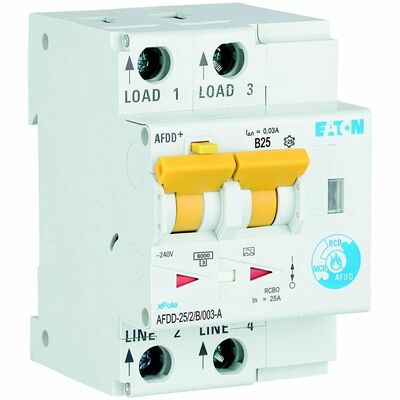 Eaton Brandschutzschalter B, 25 A, Typ A AFDD-25/2/B/003-A