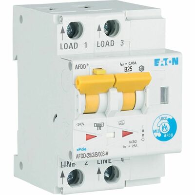 Eaton Brandschutzschalter B, 25 A, Typ A AFDD-25/2/B/003-A