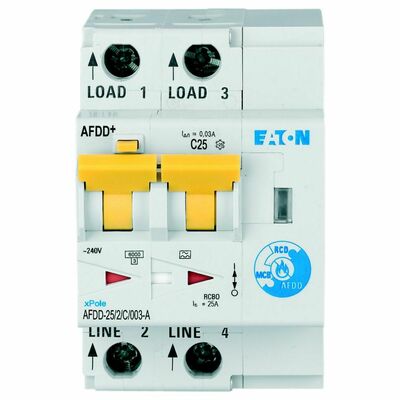 Eaton Brandschutzschalter C, 25 A, Typ A AFDD-25/2/C/003-A