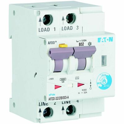 Eaton Brandschutzschalter B, 32 A, Typ A AFDD-32/2/B/003-A