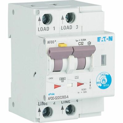 Eaton Brandschutzschalter C, 32 A, Typ A AFDD-32/2/C/003-A