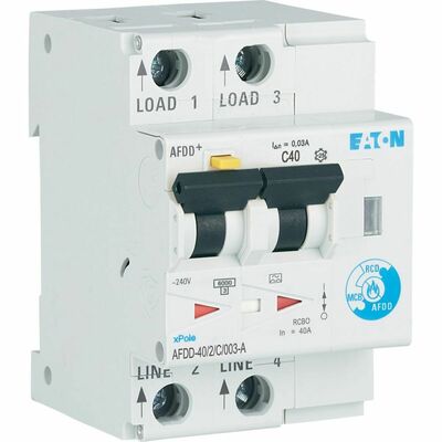 Eaton Brandschutzschalter C, 40 A, Typ A AFDD-40/2/C/003-A
