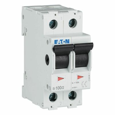 Eaton Hauptschalter 2p, 400V, 100A IS-100/2