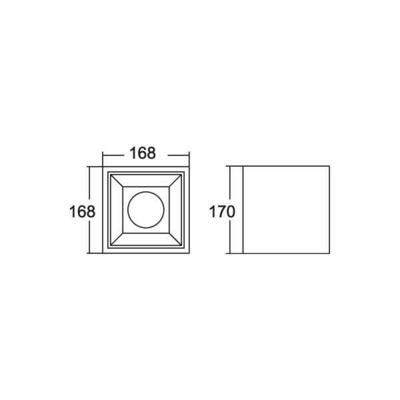 Brumberg Leuchten LED-Anbaudownlight 3500K 43643185DA