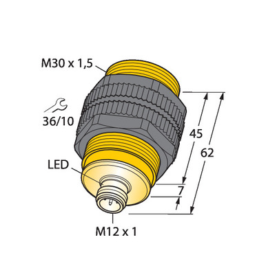 Turck Sensor induktiv NI20U-S30-VP6X-H1141