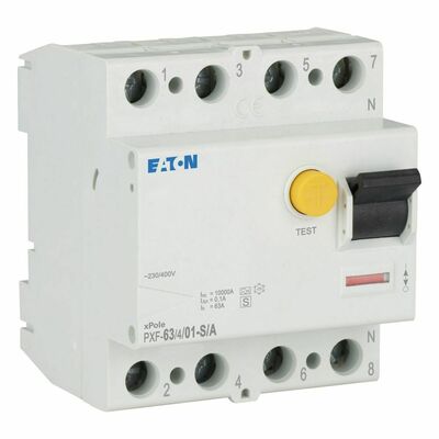 Eaton FI-Schalter 63A, 4p, 100mA, TypA PXF-63/4/01-S/A-BRD