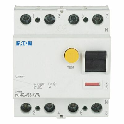 Eaton FI-Schalter 63A, 4p, 300mA, TypA PXF-63/4/03-KV/A