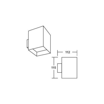 Brumberg Leuchten Wand-Anbaumodul quadr. weiß 45205170