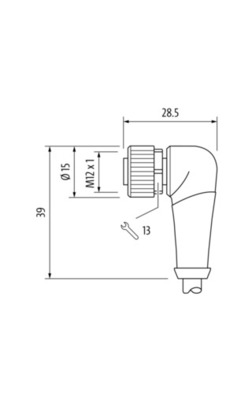 Murrelektronik Verbindungsleitung 1m, ungeschirmt 7000-40162-6330100