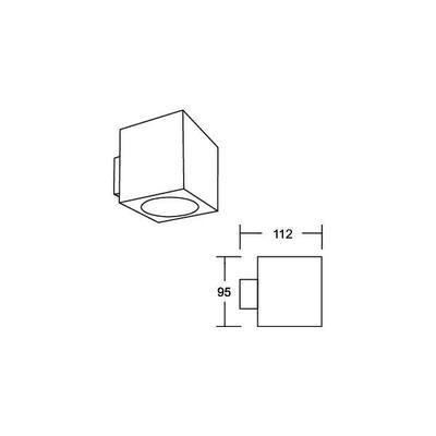 Brumberg Leuchten Wand-Anbaumodul quadr. weiß 45211170