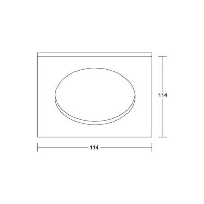 Brumberg Leuchten Abdeckrahmen weiß 81215070
