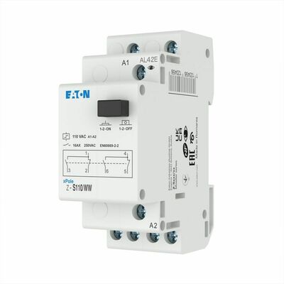 Eaton Stromstossschalter 110AC, 2W, 16A, Z-S110/WW