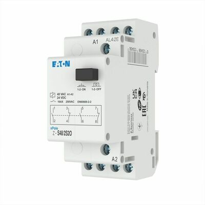 Eaton Stromstossschalter 48AC/24DC, 2S+2Ö,16A Z-S48/2S2O