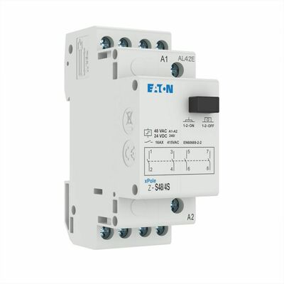 Eaton Stromstossschalter 48AC/24DC, 4 S, 16A Z-S48/4S