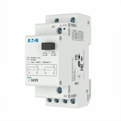 Eaton Stromstossschalter 48AC/24DC, 2W, 16A Z-S48/WW