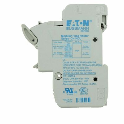 Eaton Sicherungshalter Niedersp. 50A AC 690V 1polig+N 1 POLE 14X#CH141DNU