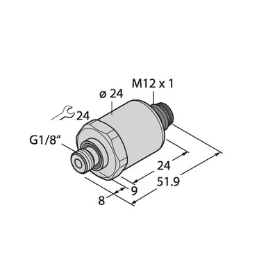 Turck Drucktransmitter mit Stromausgang PT10R-1013-I2-H1143