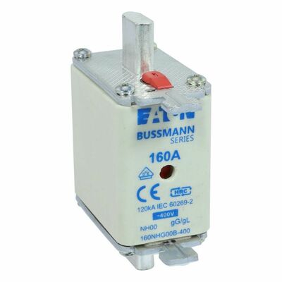 Eaton Sicherungseinsatz Nieders. 160A AC 400V 120kA 160NHG00B-400