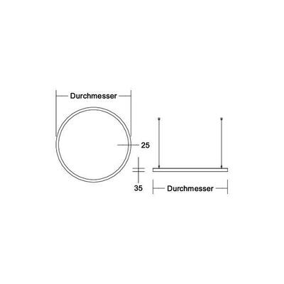 Brumberg Leuchten LED-Pendel-Ringleuchte 4000K, Casambi 84110184CA