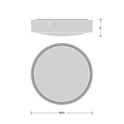 Ledvance LED-Wand-u.Deckenleuchte ML, MC, weiß BLKHRD250P9.5WCPSWT