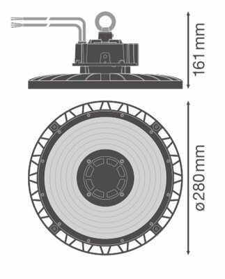 Ledvance LED-Hallenstrahler 865, 70Grad HBP75W86570DEGIP66PS