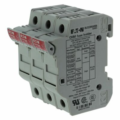 Eaton Sicherungshalter Niedersp. 30A AC 600V 3polig+N 3PundNeutral#CHM3DNU