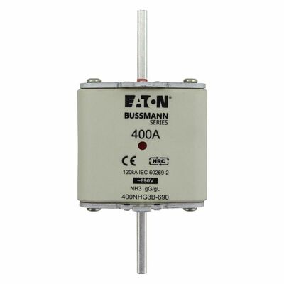 Eaton Sicherungseinsatz Nieders. 400A AC 690V 120kA 400NHG3B-690