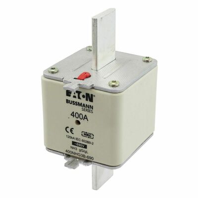 Eaton Sicherungseinsatz Nieders. 400A AC 690V 120kA 400NHG3B-690