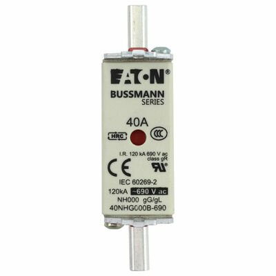 Eaton Sicherungseinsatz Nieders. 40A AC 690V 120kA 40NHG000B-690