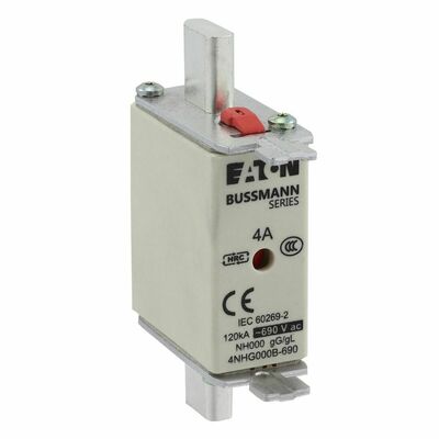Eaton Sicherungseinsatz Nieders. 4A AC 690V 120kA 4NHG000B-690