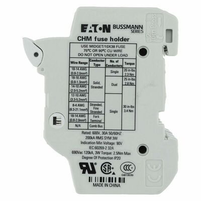Eaton Sicherungshalter Niedersp. 32A AC 690V 4Pole 30A #CHM4DU