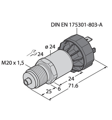 Turck Drucktransmitter mit Stromausgang PT4A-1020-I2-DA91
