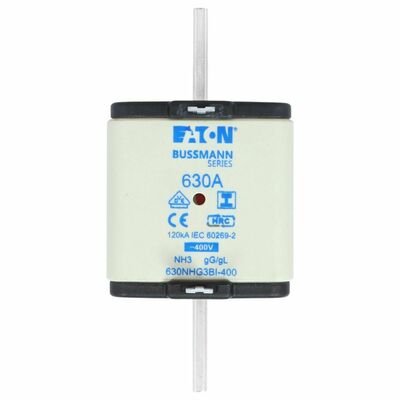 Eaton Sicherungseinsatz Nieders. 630A AC 400V 120kA 630NHG3BI-400
