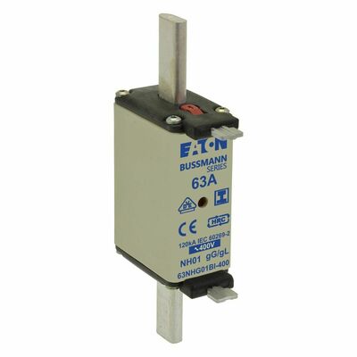 Eaton Sicherungseinsatz Nieders. 63A AC 400V 120kA 63NHG01BI-400