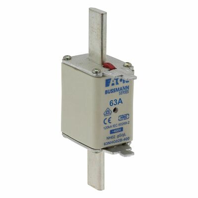 Eaton Sicherungseinsatz Nieders. 63A AC 400V 120kA 63NHG02B-400