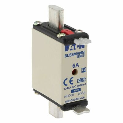 Eaton Sicherungseinsatz Nieders. 6A AC 400V 120kA 6NHG000BI-400