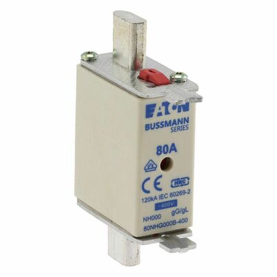 Eaton Sicherungseinsatz Nieders. 80A AC 400V 120kA 80NHG000B-400