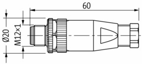 Murrelektronik M12-Stecker 7000-12741-0000000