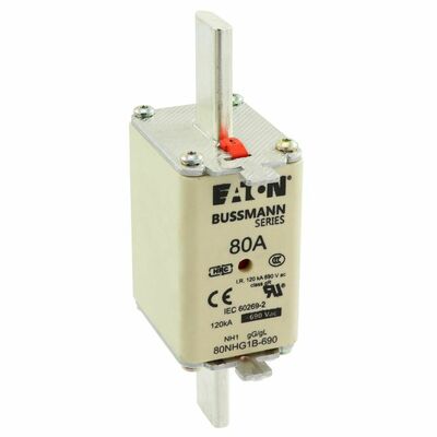 Eaton Sicherungseinsatz Nieders. 80A AC 690V 120kA 80NHG1B-690