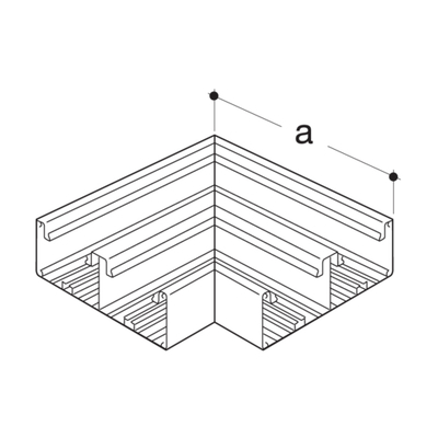 Tehalit Flachwinkel a. Grundprofil BR 65x210 2x80 lg BR652105D7035