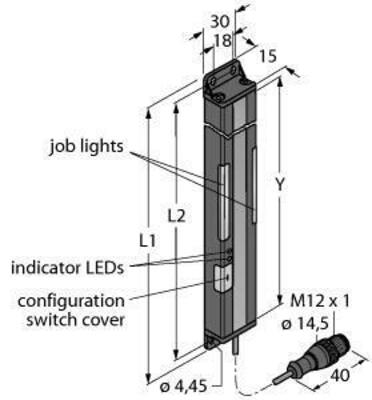 Turck Bestückungssensor Pick-to-Light PVA100N6RQ