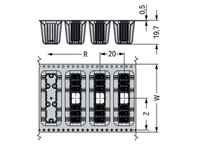 WAGO GmbH & Co. KG THR-Leiterplattenklemme 2086-3128/997-607