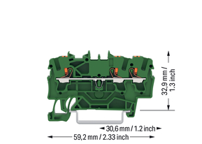 WAGO GmbH & Co. KG 3-Leiter-Durchgangsklemme 2202-1301/000-001