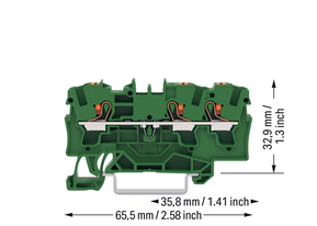 WAGO GmbH & Co. KG 3-Leiter-Durchgangsklemme 2204-1301/000-001
