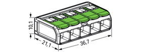 WAGO GmbH & Co. KG Verbindungsklemme mit Hebeln 221-625