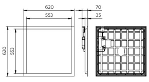 Philips Lighting LED-Panel M625 4000K, WIA RC133V G6 #75004399