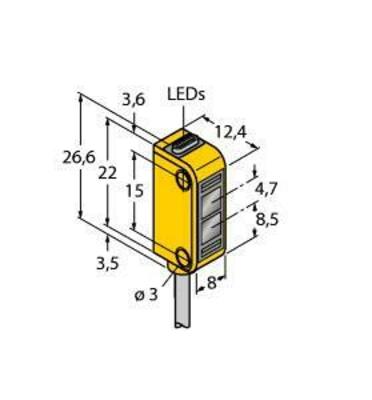 Turck Opto-Sensor Einweglichtschranke Q12RB6R W/30