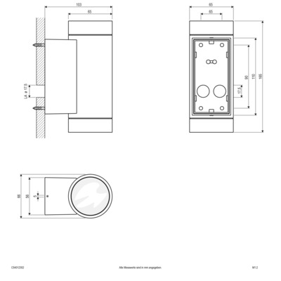 EVN Lichttechnik P-LED Wandanbauleuchte IP54 230V 6W 3000K C54012302 weiß