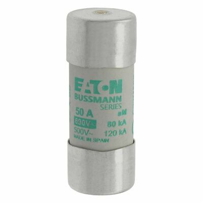 Eaton Sicherungseinsatz Nieders. 50A AC 690V 80kA CYL AM 22,#C22M50S