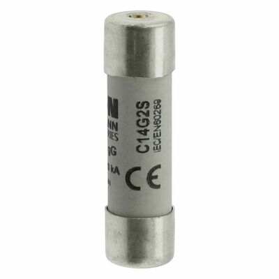 Eaton Sicherungseinsatz Nieders. 2A AC 500V 120kA CYL GG 14,#C14G2S
